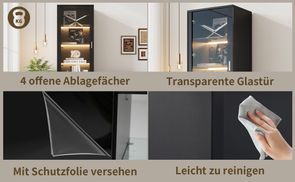 Praktischer Vitrinenschrank: Funktionen für Ordnung&Klemmer
