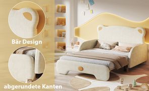 Entzückendes Kinderbett: Bär Design & Sicherheit