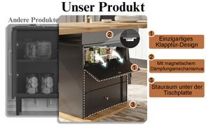 Versteckter Stauraum für mehr Ordnung