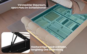 Hydraulisches Stauraumbett – Mehr Platz, mehr Komfort