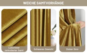 WEICHE SAMTVORHÄNGE