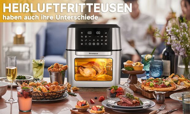 Heißluftfritteusen haben auch ihre Unterschiede