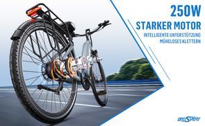 250W Motor mit 60 Nm – kraftvoll und smart!