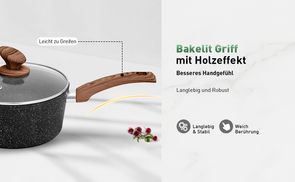 Bakelit Griff mit Holzeffekt