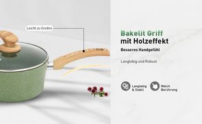 Bakelit Griff mit Holzeffekt