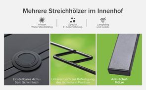 Mehrere Streichhölzer im Innenhof
