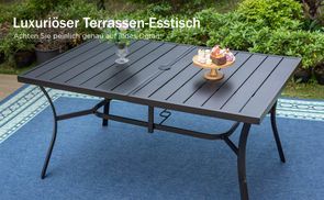 Luxuriöser Terrassen Esstisch