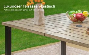 Luxuriöser Terrassen Esstisch