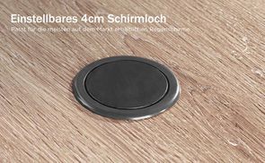 Einstellbares 4cm Schirmloch
