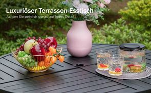 Luxuriöser Terrassen Esstisch