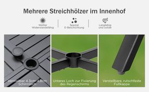 Mehrere Streichhölzer im Innenhof