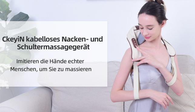 CkeyiN kabelloses Nacken- und Schultermassagegerät