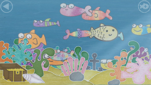 Tablet trifft auf Malblock: SquiggleFish Kinder App Squiggle Fish