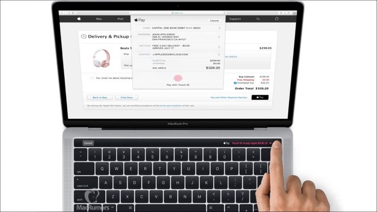 MacBook Pro mit Touch ID.
