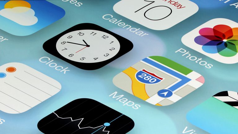 Beispiel für iOS 10.2 Home Screen.