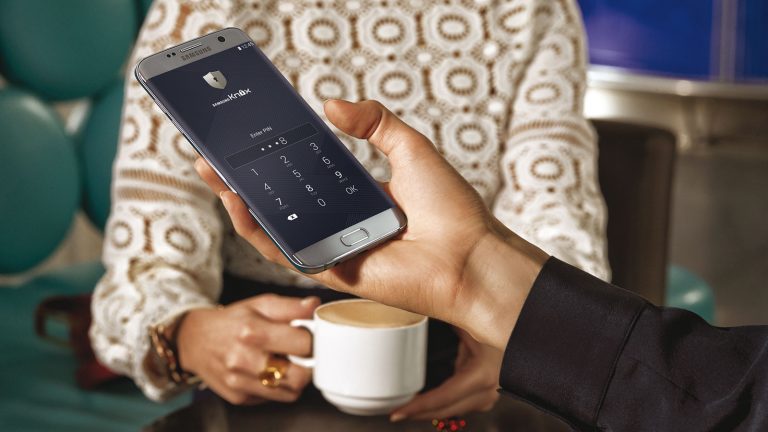 Das Samsung Galaxy S7 edge.