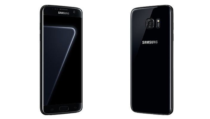 Auf ausgewählten Märkten erhältlich: Samsung Galaxy S7 edge in der Farbe Black Pearl. Samsung Galaxy S7 edge in neuer Farbvariante Black Pearl.
