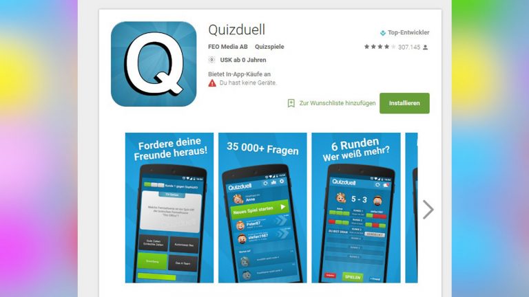 Android-Spiele: Quizduell Android-Spiele: Quizduell