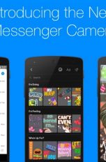 Facebook Messenger mit neuer Kamera-Funktion wie Snapchat.