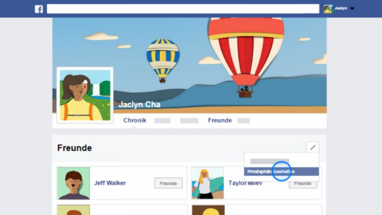 Screenshot Facebook-Grundlagen