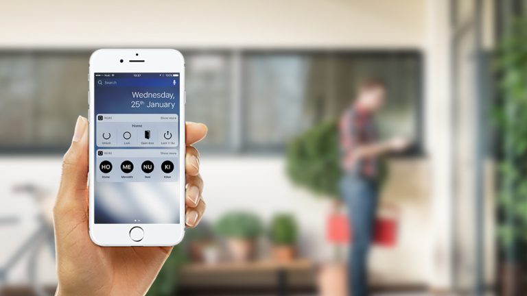 Screenshot Nuki-App auf iPhone