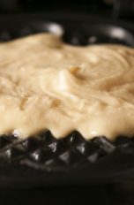 Teig in Waffeleisen