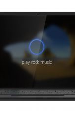 Notebook, auf dem Cortana aktiviert ist.