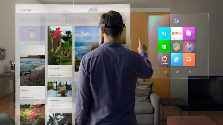 Windows Holographic wird mit HoloLens-Brille bedient
