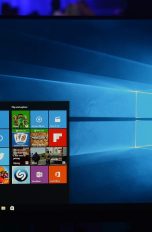 Ein Bildschirm mit Windows 10