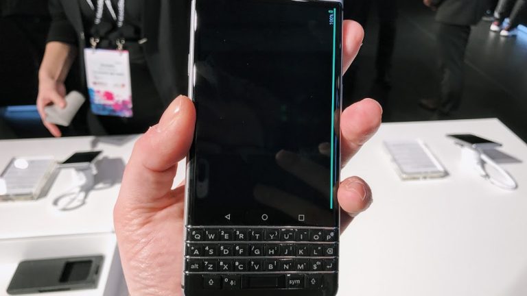 Das BlackBerry KeyOne war einer der Publikumsmagneten auf dem MWC 2017 BlackBerry KeyOne auf dem MWC 2017