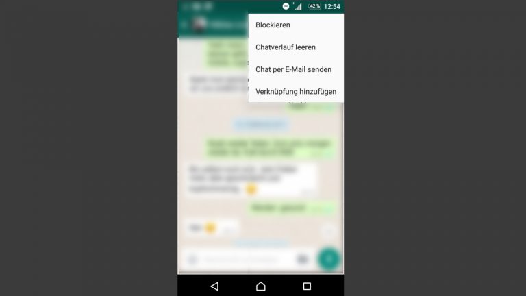 Chat per Email sichern