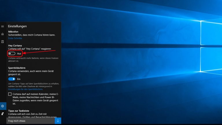 Cortana deaktivieren – so können Sie den Sprachassistent bei Windows 10 ausschalten Stelle im Menü mit den Cortana-Einstellungen die Schieberegler auf “Aus”, um die Funktionen einzuschränken.