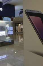 Ein Verkaufsstand von Samsung