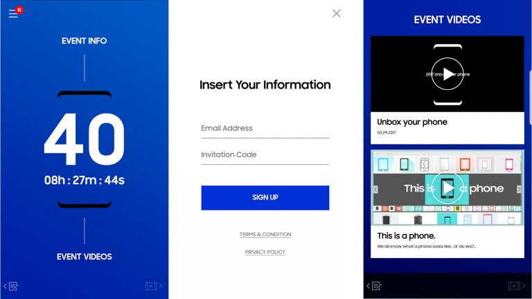 Screenshots "Unpacked"-App