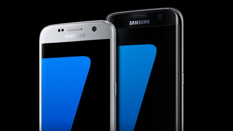 Zwei Farbmodelle des Samsung Galaxy S7