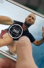Smartphone mit Facebook-Live-360-App