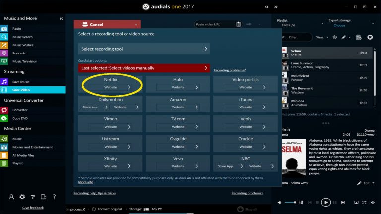 Netflix unterwegs Mitschnitt