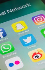 Social Media Apps auf einem Smartphone