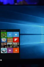 Ein Bildschirm mit Windows 10