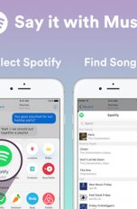 Spotify-Integration über Facebook auf einem Smartphone.