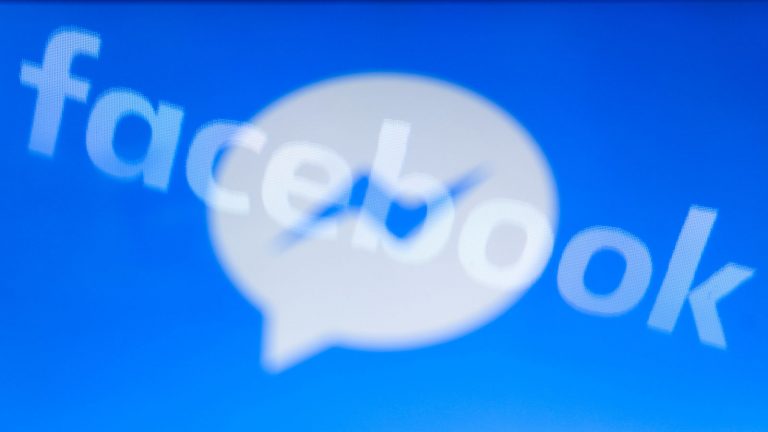 Das Symbol des Facebook-Messengers