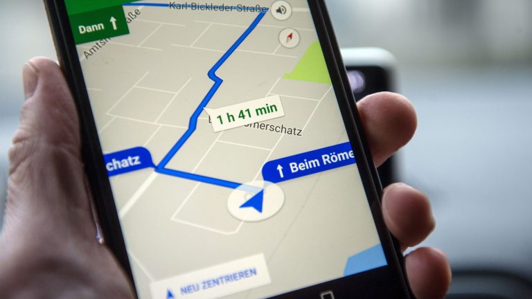 Google Maps auf einem Smartphone