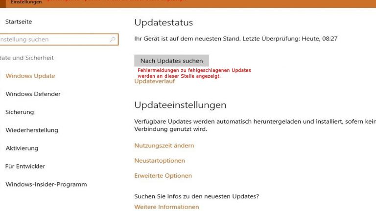 Windows 10 reparieren mit Bordmitteln Update Windows 10 reparieren mit Bordmitteln Update