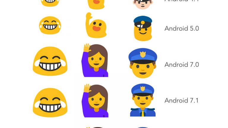 Android Emojis History