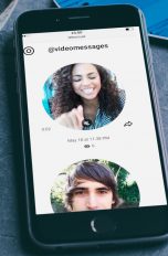 iPhone zeigt Telegram und Videonachricht