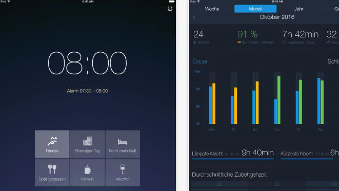 Besser schlafen und aufwachen Runtastic Sleep Better