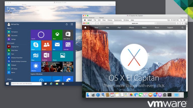 Windows 10 auf dem Mac nutzen vmwarefusion Mit einem Virtualisierungsprogramm Windows und macOS gleichzeitig nutzen