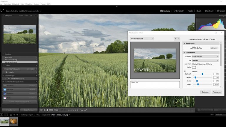 Wasserzeichen-Editor Adobe Lightroom Wasserzeichen-Editor Adobe Lightroom