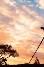 Fotografieren im Sonnenuntergang
