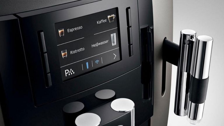 JURA-Kaffeemaschine reinigen Display Das Display einer JURA-Kaffeemaschine